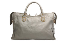 Load image into Gallery viewer, BALENCIAGA バレンシアガ クラシック シティ ハンドバッグ 2WAY 535269 レザー グレー ゴールド金具 美品 中古 4b012459