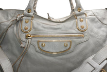 Load image into Gallery viewer, BALENCIAGA バレンシアガ クラシック シティ ハンドバッグ 2WAY 535269 レザー グレー ゴールド金具 美品 中古 4b012459