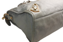 Load image into Gallery viewer, BALENCIAGA バレンシアガ クラシック シティ ハンドバッグ 2WAY 535269 レザー グレー ゴールド金具 美品 中古 4b012459