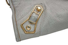 Load image into Gallery viewer, BALENCIAGA バレンシアガ クラシック シティ ハンドバッグ 2WAY 535269 レザー グレー ゴールド金具 美品 中古 4b012459
