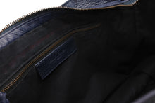 Load image into Gallery viewer, BALENCIAGA バレンシアガ クラシック シティ ハンドバッグ 2WAY 002123 レザー ネイビー レッド アンティークブラック金具 美品 中古 4b012489