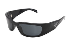 Load image into Gallery viewer, PRADA プラダ SYMBOL SUNGLASSES シンボル サングラス アイウェア SPRA19 1AB-5S0 サイズ60□18 120 ブラック 美品 中古 4b012387