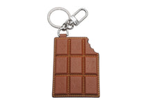 Load image into Gallery viewer, 新品同様 LOUIS VUITTON ルイヴィトン バッグチャーム LV チョコレートバー M01478 モノグラムキャンバス ブラウン シルバー金具 中古 4b011775