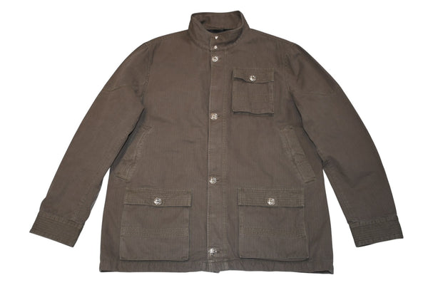 極美品 CHROME HEARTS クロムハーツ CHERRY BOMB チェリーボム ミリタリージャケット サイズXXL クロスボールボタン シルバー925 中古 4b012268