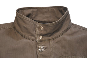 極美品 CHROME HEARTS クロムハーツ CHERRY BOMB チェリーボム ミリタリージャケット サイズXXL クロスボールボタン シルバー925 中古 4b012268