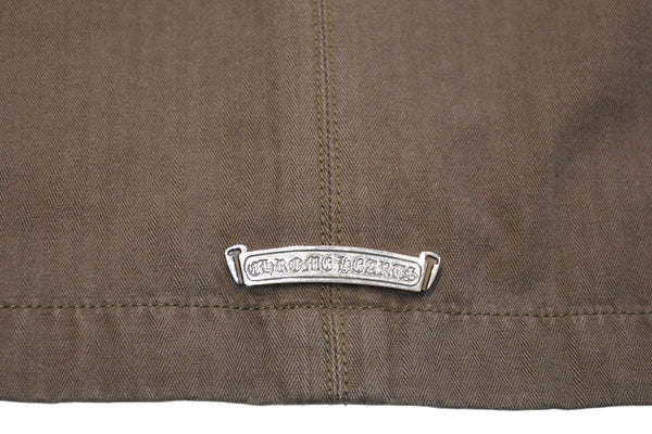 極美品 CHROME HEARTS クロムハーツ CHERRY BOMB チェリーボム ミリタリージャケット サイズXXL クロスボールボタン シルバー925 中古 4b012268