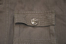 Load image into Gallery viewer, 極美品 CHROME HEARTS クロムハーツ CHERRY BOMB チェリーボム ミリタリージャケット サイズXXL クロスボールボタン シルバー925 中古 4b012268
