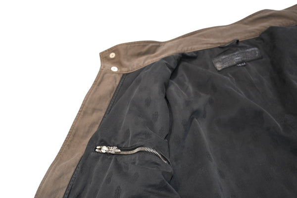 極美品 CHROME HEARTS クロムハーツ CHERRY BOMB チェリーボム ミリタリージャケット サイズXXL クロスボールボタン シルバー925 中古 4b012268