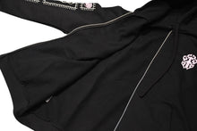 Load image into Gallery viewer, 新品未使用 CHROME HEARTS DEADLY DOLL クロムハーツ ジップアップフーディー パーカー サイズXXL ホースシュー ブラックピンク 中古 4b012269