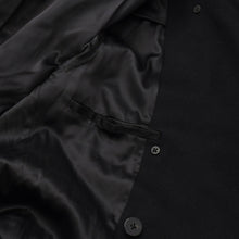 画像をギャラリービューアに読み込む, CELINE セリーヌ コート トレンチコート ブラック ウール サイズ50 美品 中古 4b012285
