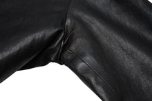 Load image into Gallery viewer, CHROME HEARTS クロムハーツ シングルライダースジャケット ダガージップ スクロールラベル ブラック Sサイズ 美品 中古 4b012295