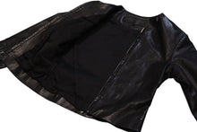 Load image into Gallery viewer, CHROME HEARTS クロムハーツ シングルライダースジャケット ダガージップ スクロールラベル ブラック Sサイズ 美品 中古 4b012295