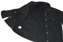 画像をギャラリービューアに読み込む, CHROME HEARTS クロムハーツ WORK DOG ワークドッグ クロスボール デニム ジャケット ブラック 黒 サイズXL 美品 中古 4b011156