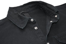 画像をギャラリービューアに読み込む, CHROME HEARTS クロムハーツ WORK DOG ワークドッグ クロスボール デニム ジャケット ブラック 黒 サイズXL 美品 中古 4b011156