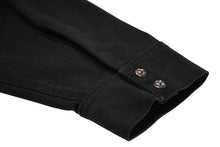 画像をギャラリービューアに読み込む, CHROME HEARTS クロムハーツ WORK DOG ワークドッグ クロスボール デニム ジャケット ブラック 黒 サイズXL 美品 中古 4b011156