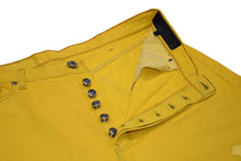 Load image into Gallery viewer, 新品未使用 デニムパンツ U VNTG JEAN BK 501 RED TAB セメタリークロスパッチ イエロー コットン レザー サイズ38 中古 4b012298