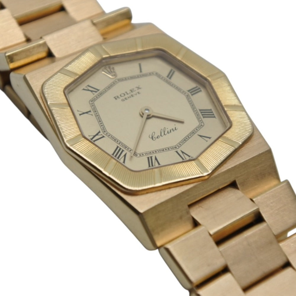 ROLEX ロレックス 時計 チェリーニ 4350/8 メンズ K18YG 無垢 手巻 シャンパン文字盤 K18YG 美品 中古 4b012299
