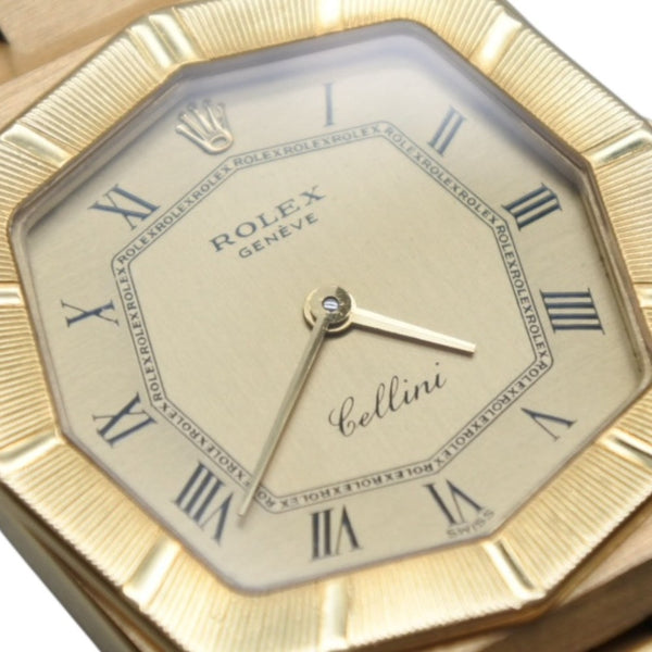 ROLEX ロレックス 時計 チェリーニ 4350/8 メンズ K18YG 無垢 手巻 シャンパン文字盤 K18YG 美品 中古 4b012299
