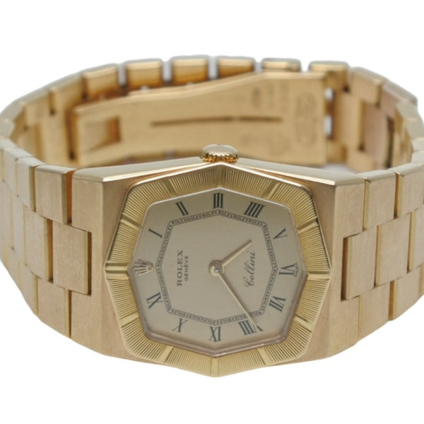 ROLEX ロレックス 時計 チェリーニ 4350/8 メンズ K18YG 無垢 手巻 シャンパン文字盤 K18YG 美品 中古 4b012299
