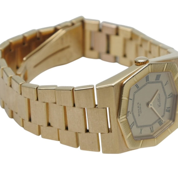 ROLEX ロレックス 時計 チェリーニ 4350/8 メンズ K18YG 無垢 手巻 シャンパン文字盤 K18YG 美品 中古 4b012299