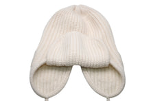 Load image into Gallery viewer, 極美品 CHANEL シャネル 25AW フライトキャップ パイロットキャップ AAB271 ココマーク カシミヤ シルク アイボリー 中古 4b012301