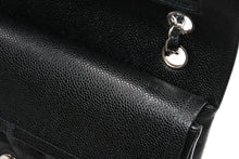Load image into Gallery viewer, CHANEL シャネル マトラッセ25 Wフラップ Wチェーンショルダーバッグ 6番台 ココマーク キャビアスキン ブラック 美品 中古 4b012302