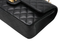 Load image into Gallery viewer, 極美品 CHANEL シャネル マトラッセ25 Wフラップ Wチェーンショルダーバッグ ランダム番台 ココマーク キャビアスキン ブラック 中古 4b012306