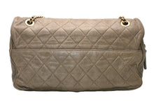 Load image into Gallery viewer, 極美品 CHANEL シャネル Sフラップ Wチェーンショルダーバッグ 17番台 ココマーク ヴィンテージレザー ブラウン グリッター 中古 4b012308