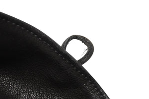 CHROME HEARTS クロムハーツ レザーベスト サイズM クロスボールボタン ブラック 美品 中古 4b012310