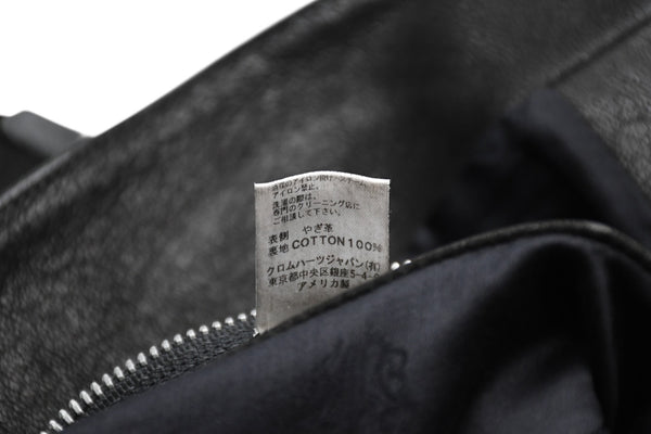 CHROME HEARTS クロムハーツ レザーベスト サイズM クロスボールボタン ブラック 美品 中古 4b012310