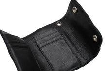 画像をギャラリービューアに読み込む, 新品未使用 CHROME HEARTS クロムハーツ ウェーブ ウォレット セメタリー 二つ折り財布 ブラック レザー シルバー金具 中古 4b012313
