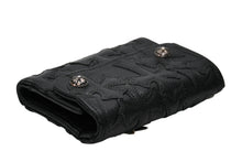 画像をギャラリービューアに読み込む, 新品未使用 CHROME HEARTS クロムハーツ ウェーブ ウォレット セメタリー 二つ折り財布 ブラック レザー シルバー金具 中古 4b012313