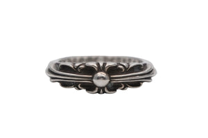 極美品 CHROME HEARTS クロムハーツ ベイビークラシック フローラルクロスリング 指輪 重量約5.2g サイズ12.5号 シルバー925 中古 4b012318