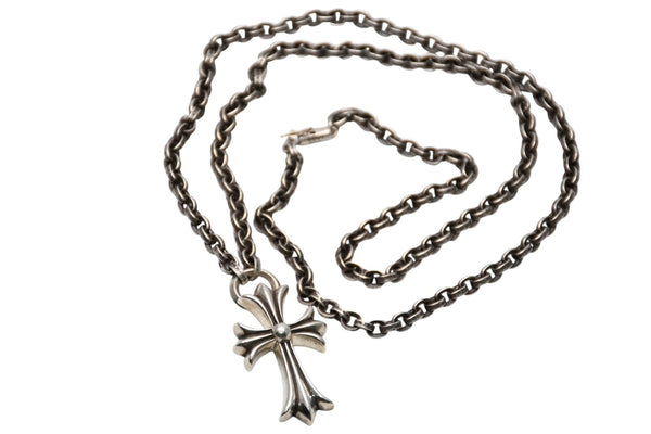 極美品 CHROME HEARTS クロムハーツ PPR CHN SML CH CRS ペーパーチェーン スモールCHクロス 重量約77.6g 中古 4b012322