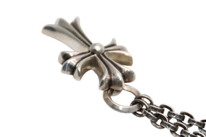 極美品 CHROME HEARTS クロムハーツ PPR CHN SML CH CRS ペーパーチェーン スモールCHクロス 重量約77.6g 中古 4b012322