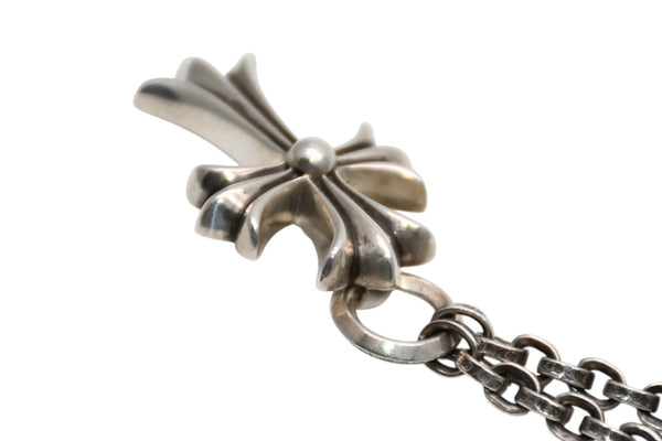 極美品 CHROME HEARTS クロムハーツ PPR CHN SML CH CRS ペーパーチェーン スモールCHクロス 重量約77.6g 中古 4b012322
