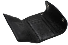 Load image into Gallery viewer, 新品未使用 CHROME HEARTS クロムハーツ ミニ ウェーブ ウォレット 長財布 クロスボールボタン ダガージップ シルバー925 レザー ブラック 中古 4b012323