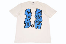 Load image into Gallery viewer, 極美品 GOODENOUGH グッドイナフ ブルーロゴ 半袖Tシャツ ホワイト コットン サイズXL 中古 4b012336
