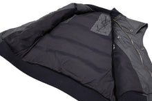 Load image into Gallery viewer, YVES SAINT LAURENT イヴ サンローラン ダウンベスト サイズ46 291930 グレー ネイビー ブラック 美品 中古 4b012360