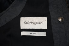 Load image into Gallery viewer, YVES SAINT LAURENT イヴ サンローラン ダウンベスト サイズ46 291930 グレー ネイビー ブラック 美品 中古 4b012360