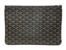 Load image into Gallery viewer, 極美品 GOYARD ゴヤール セナGM クラッチバッグ ブラック ゴヤールディンキャンバス シルバー金具 SENAT2GMLTY07CL07P 中古 4b012356