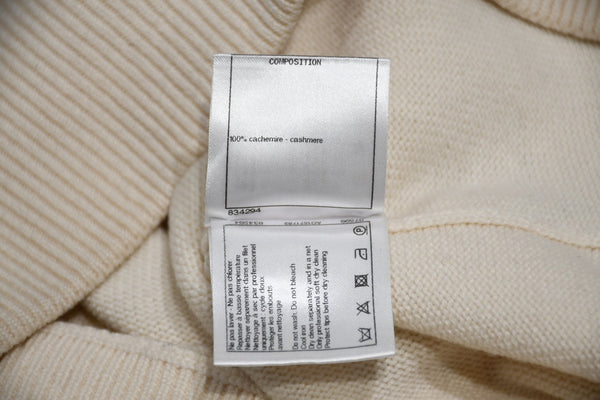 CHANEL シャネル LA PAUSA フーディー パーカー P60445K46041 サイズ46 ココマーク カシミヤ アイボリー 良品 中古 4b012376