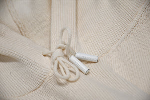 CHANEL シャネル LA PAUSA フーディー パーカー P60445K46041 サイズ46 ココマーク カシミヤ アイボリー 良品 中古 4b012376