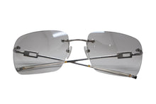 Load image into Gallery viewer, GUCCI グッチ リムレス サングラス アイウェア GG1780/STRASS YB7VZ サイズ60□17 125 ラインストーン シルバー グレー 美品 中古 4b012408
