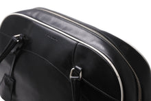 Load image into Gallery viewer, PRADA プラダ ボーリング ハンドバッグ BL0049 ブラック ホワイト レザー シルバー金具 美品 中古 4b012435