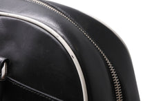 Load image into Gallery viewer, PRADA プラダ ボーリング ハンドバッグ BL0049 ブラック ホワイト レザー シルバー金具 美品 中古 4b012435