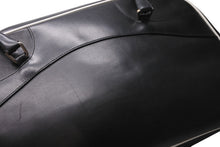 Load image into Gallery viewer, PRADA プラダ ボーリング ハンドバッグ BL0049 ブラック ホワイト レザー シルバー金具 美品 中古 4b012435