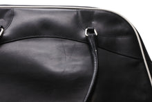 Load image into Gallery viewer, PRADA プラダ ボーリング ハンドバッグ BL0049 ブラック ホワイト レザー シルバー金具 美品 中古 4b012435