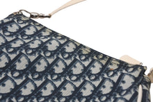 Load image into Gallery viewer, Christian Dior クリスチャンディオール サドルポーチ アクセサリーポーチ CM0044 ネイビー トロッター柄 ガリアーノ期 美品 中古 4b012436