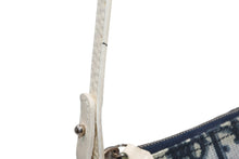 Load image into Gallery viewer, Christian Dior クリスチャンディオール サドルポーチ アクセサリーポーチ CM0044 ネイビー トロッター柄 ガリアーノ期 美品 中古 4b012436